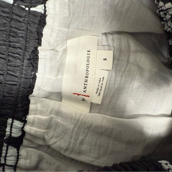 Anthropologie Black & White Patterned Maxi Skirt - Picture 4 of 6